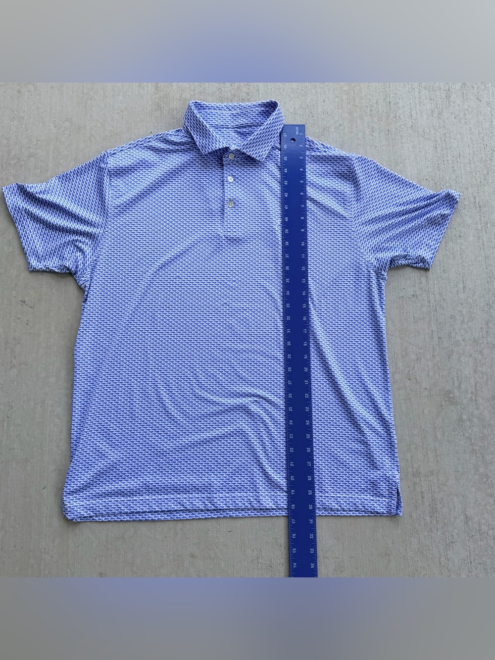 Rhoback Golf Polo Shirt XL  All Over Print Stretch - Picture 7 of 7